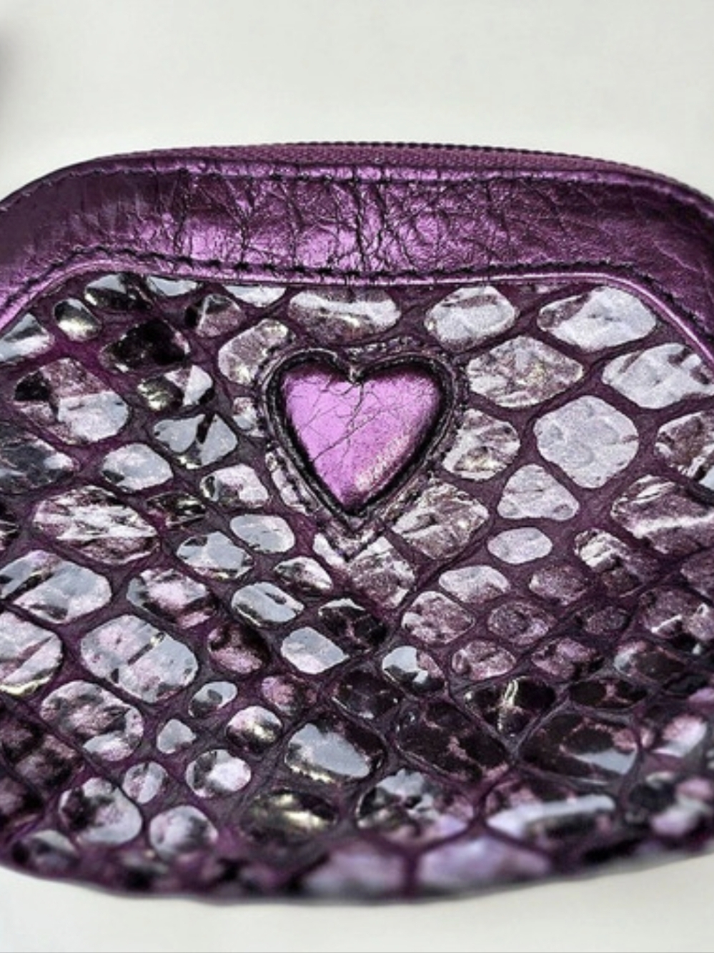 Brighton Purple Animal Print Cosmetic Pouch